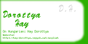 dorottya hay business card